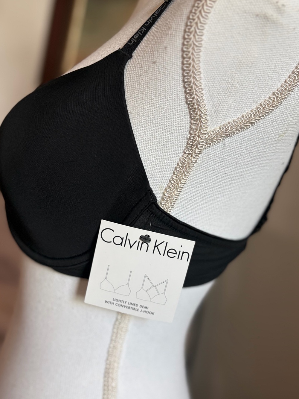 Calvin Klein Black Smooth T-Shirt Bra